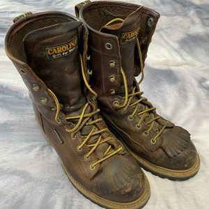 Carolina Work Leather Waterproof Boots Women Size 9